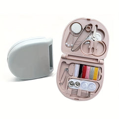 4pcs Mini Portable Sewing Kit With Storage Box Travel & Household Sewing Kit