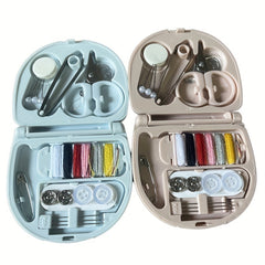 4pcs Mini Portable Sewing Kit With Storage Box Travel & Household Sewing Kit