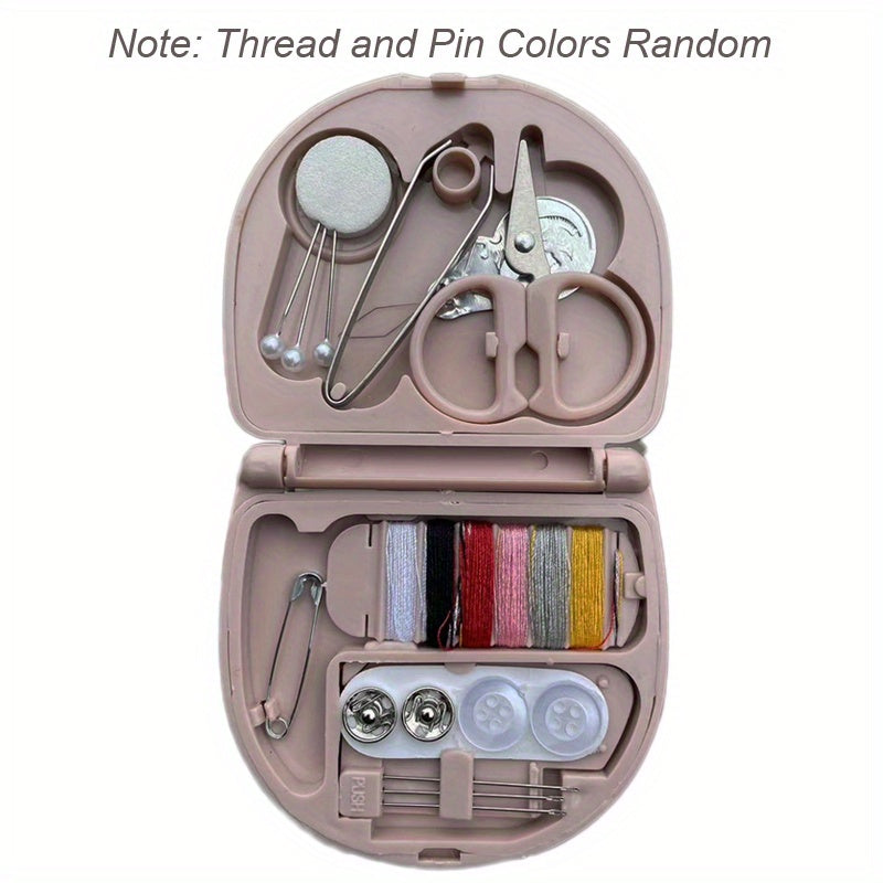 4pcs Mini Portable Sewing Kit With Storage Box Travel & Household Sewing Kit