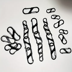 10pcs Alloy Spring Snap Hook Carabiner for Hiking Camping