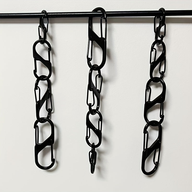 10pcs Alloy Spring Snap Hook Carabiner for Hiking Camping