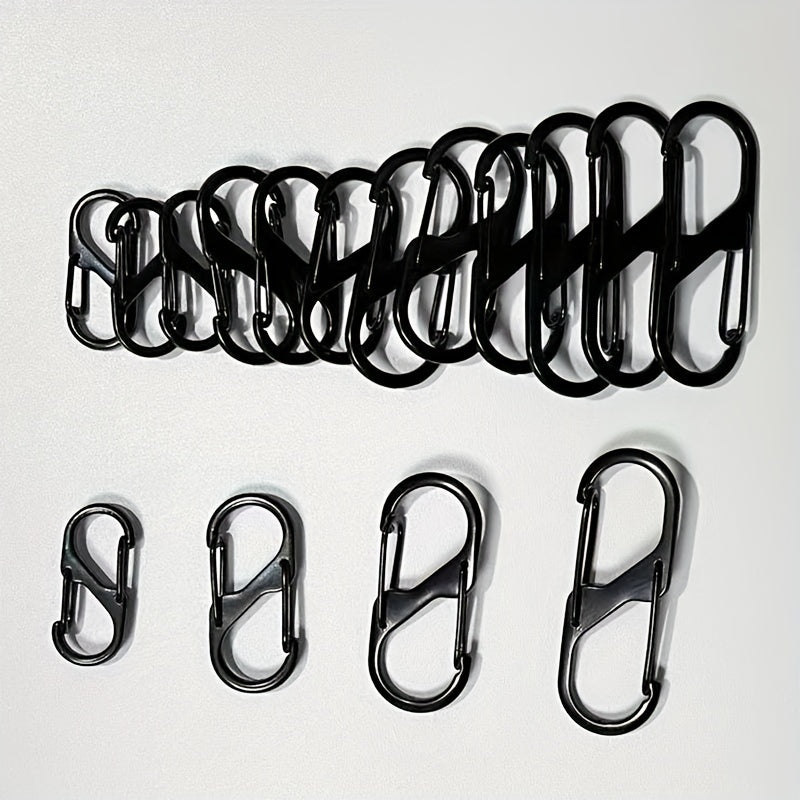 10pcs Alloy Spring Snap Hook Carabiner for Hiking Camping