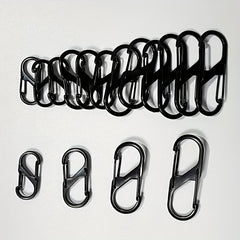 10pcs Alloy Spring Snap Hook Carabiner for Hiking Camping