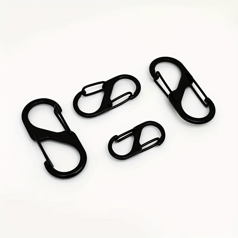 10pcs Alloy Spring Snap Hook Carabiner for Hiking Camping