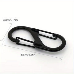 10pcs Alloy Spring Snap Hook Carabiner for Hiking Camping
