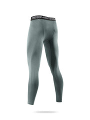 Men's Solid Bottom Leggings Active Compression Pants