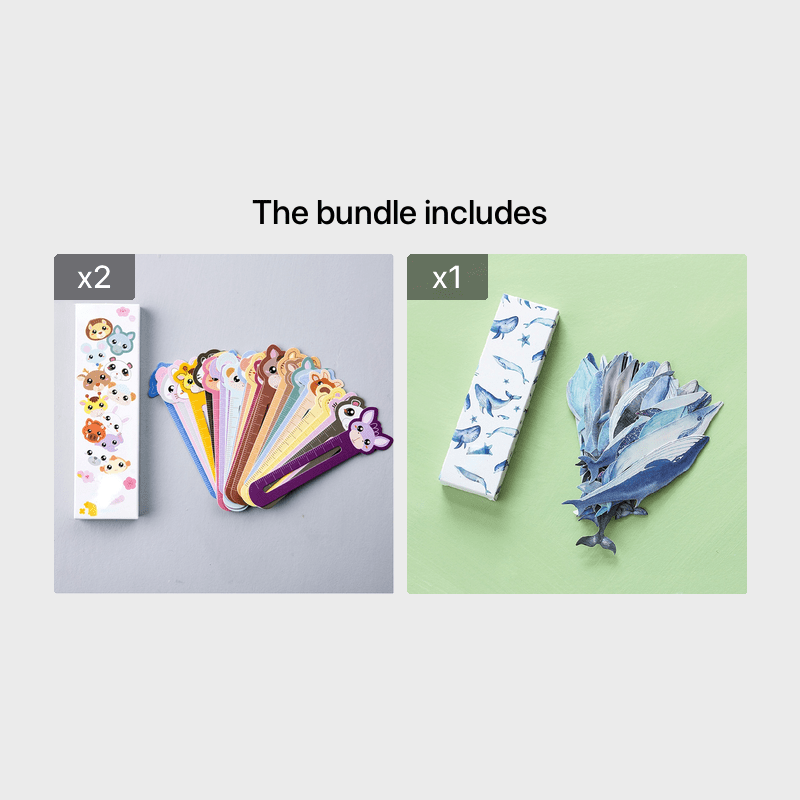 30pcs Animal Bookmarks - Ideal Gift For Students, Friends & Family