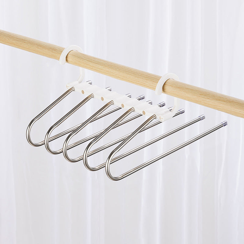 9 Layers Pants Hanger Space Saver Organizer with Hooks