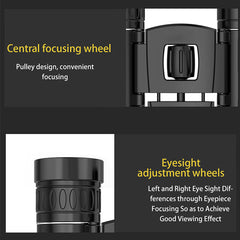 Portable HD Zoom Binoculars - Folding Long Range Night Vision