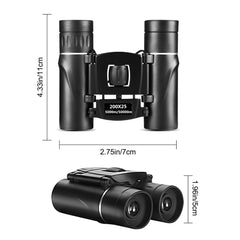 Portable HD Zoom Binoculars - Folding Long Range Night Vision