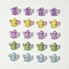 20-100pcs Dinosaur Carry Wolf Charms Nail Art Jewelry Mini Resin Accessories