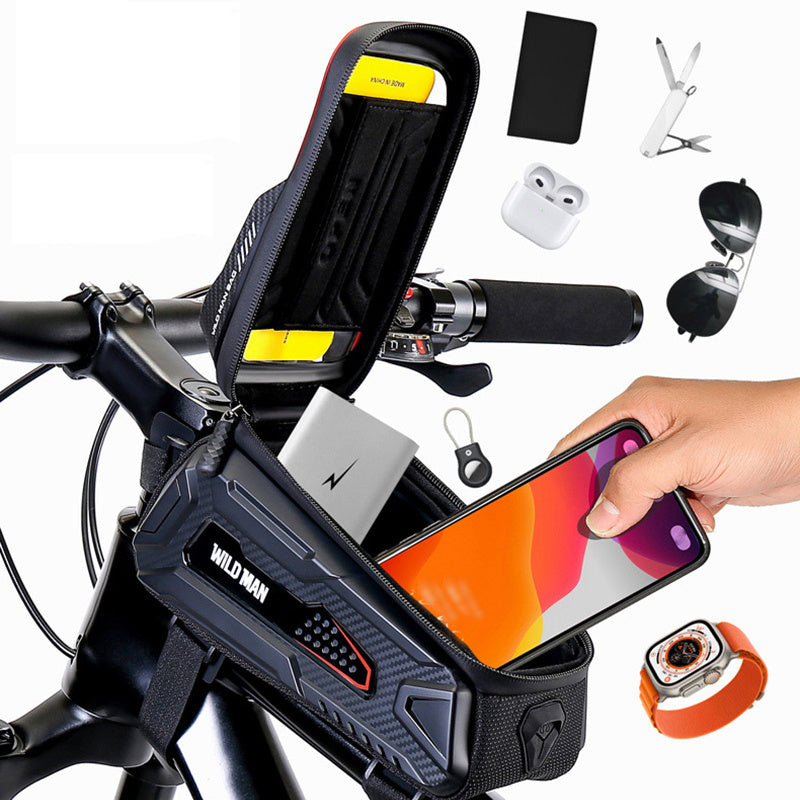Mountain Bike Top Tube Storage Bag Rainproof Phone Case