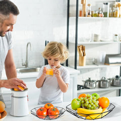 3 Tier Fruit Basket Metal Storage Rack Organizer Decorative Kitchen Display