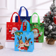 Christmas Cartoon Nonwoven Fabric Party Gift Packaging Bag