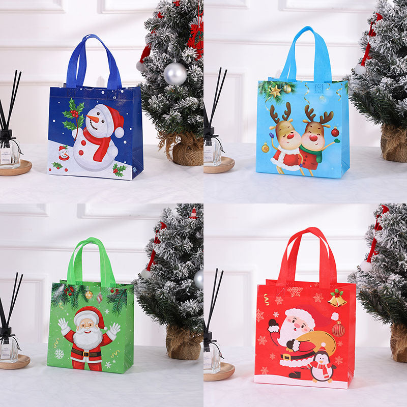 Christmas Cartoon Nonwoven Fabric Party Gift Packaging Bag