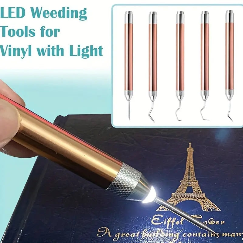 LED Weeding Tool Silhouette Engraving Without AAA
