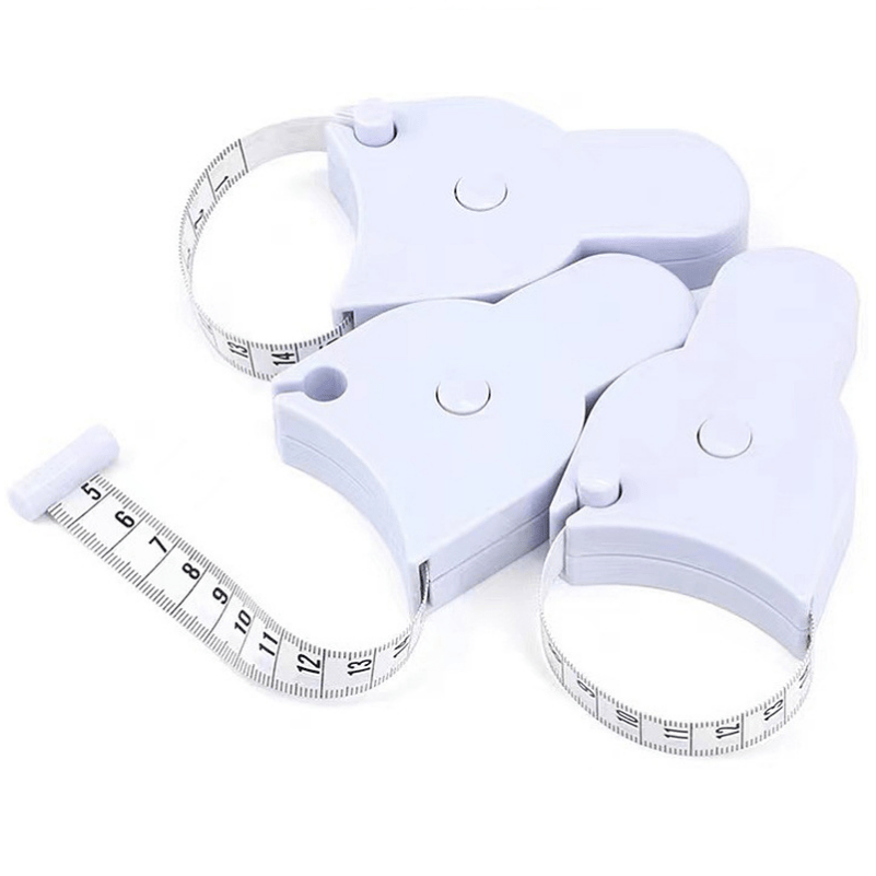 3pcs Portable Automatic Mini Tape Measure Body Retractable Telescopic Tape
