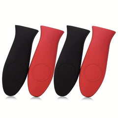 4 Pcs Silicone Hot Handle Holder Anti Slip Pot Holder Heat Resistant