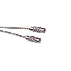 30pcs Stainless Steel Wire Keychain Cable Key Rings Loop Wire Cable Braided