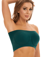 4pcs Strapless Bandeau Bras Soft Stretch Everyday Women's Lingerie