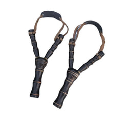 2pcs Wooden Slingshot Toys for Outdoor Camping Shooting & Hiking
