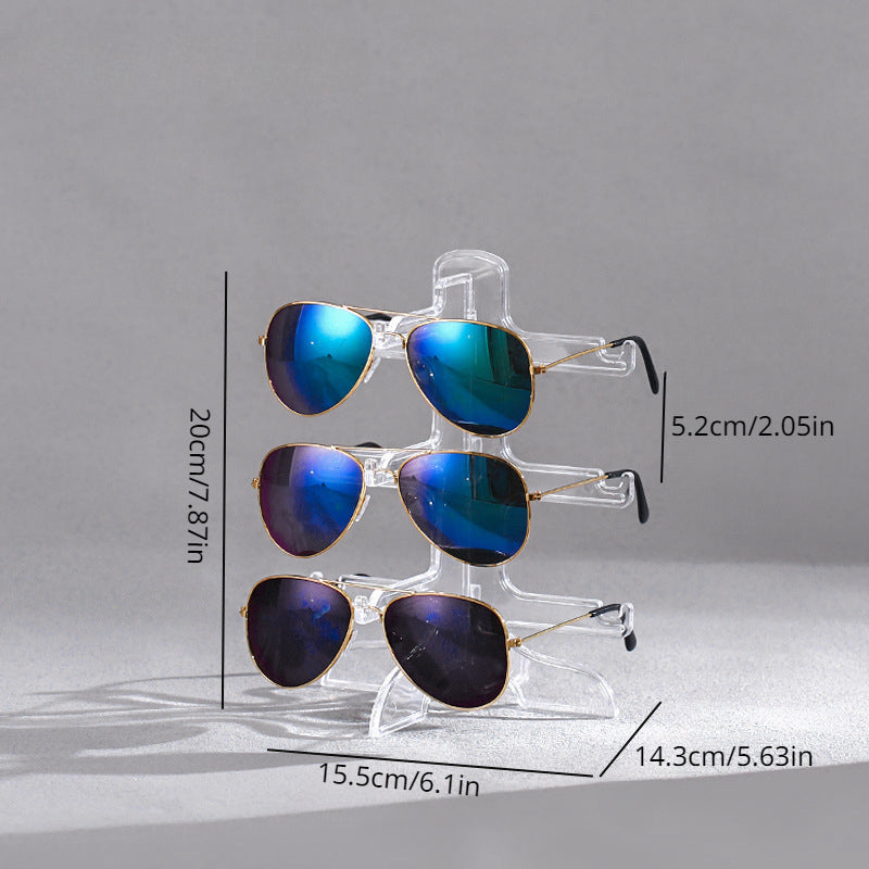 Clear Glasses Display Rack Eyeglasses Sunglasses Storage Stand Holder