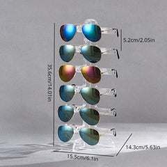 Clear Glasses Display Rack Eyeglasses Sunglasses Storage Stand Holder