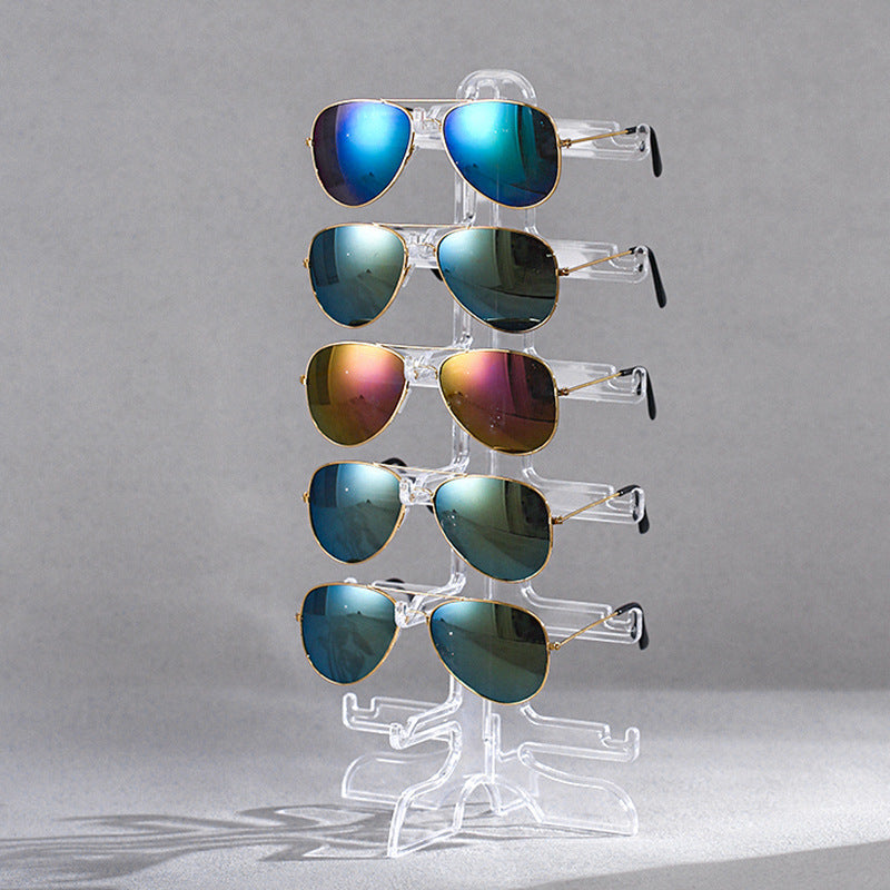Clear Glasses Display Rack Eyeglasses Sunglasses Storage Stand Holder