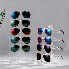 Clear Glasses Display Rack Eyeglasses Sunglasses Storage Stand Holder