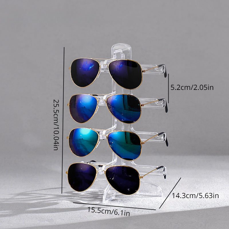 Clear Glasses Display Rack Eyeglasses Sunglasses Storage Stand Holder