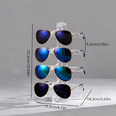 Clear Glasses Display Rack Eyeglasses Sunglasses Storage Stand Holder