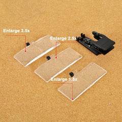 Folding Clip-On Eyeglass Loupe 5X Magnifying Glass Optical Instruments