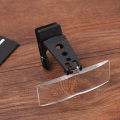 Folding Clip-On Eyeglass Loupe 5X Magnifying Glass Optical Instruments