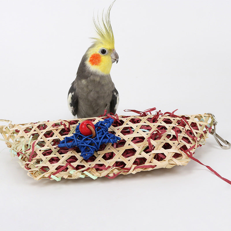 Parrot Natural Grass Woven Toys For Budgerigar