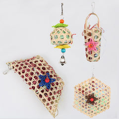 Parrot Natural Grass Woven Toys For Budgerigar
