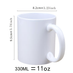11oz Letter Printed Ceramic Coffee Mug Tea Mug Novelty Gift