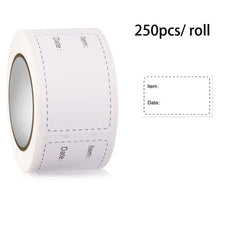 250-500 Household Kitchen Food Date Sticker Label