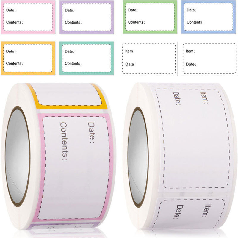 250-500 Household Kitchen Food Date Sticker Label