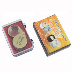 Foldable Eye Magnifier Jewelry Loupe Portable Metal Lens