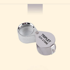 Foldable Eye Magnifier Jewelry Loupe Portable Metal Lens