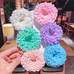 Dark Green Plush Hair Band for Girls