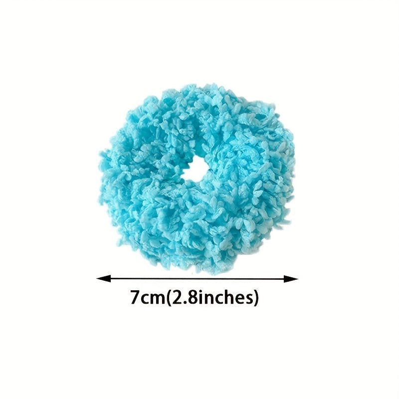 Dark Green Plush Hair Band for Girls