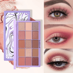 Halloween Pearly Sequin Finish Orange Brown Eyeshadow Palette