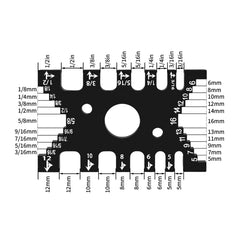 Dovetail Jig Tenon Caliper Metric Imperial Scale Card Gauge