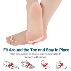 6Pcs Gel Toe Separators Toes Protectors Spacer Reduce Friction Foot Care Tool