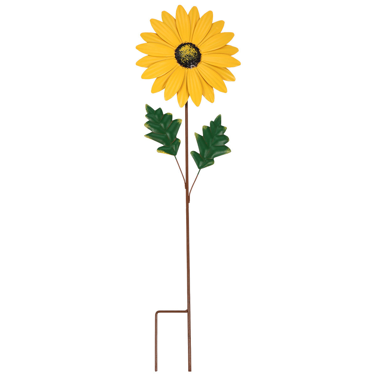 Metal Sunflower Stake Garden Decoration