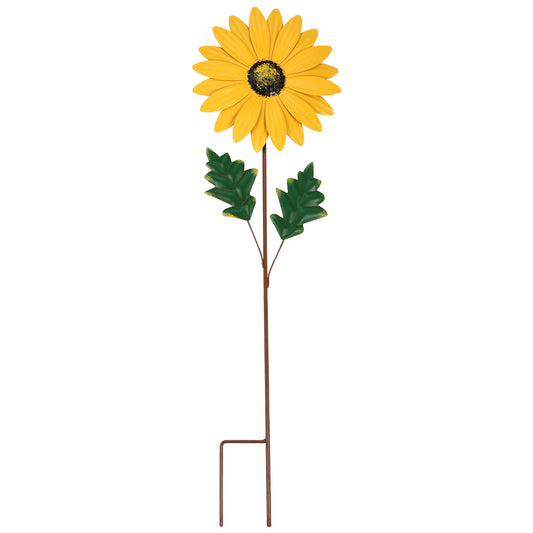 Metal Sunflower Stake Garden Decoration