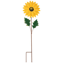 Metal Sunflower Stake Garden Decoration