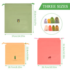 8pcs Printing Drawstring Bag Travel Storage Waterproof Packing Bags