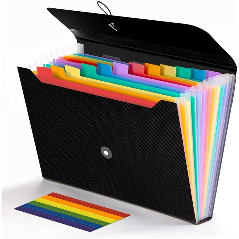Expanding File Folder 13 Pockets A4 Accordion Organizer